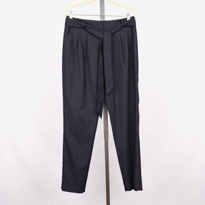 Brooks Brothers Red Fleece Wool Blend Tapered Slacks SZ 6 Navy w/ Matching Sash